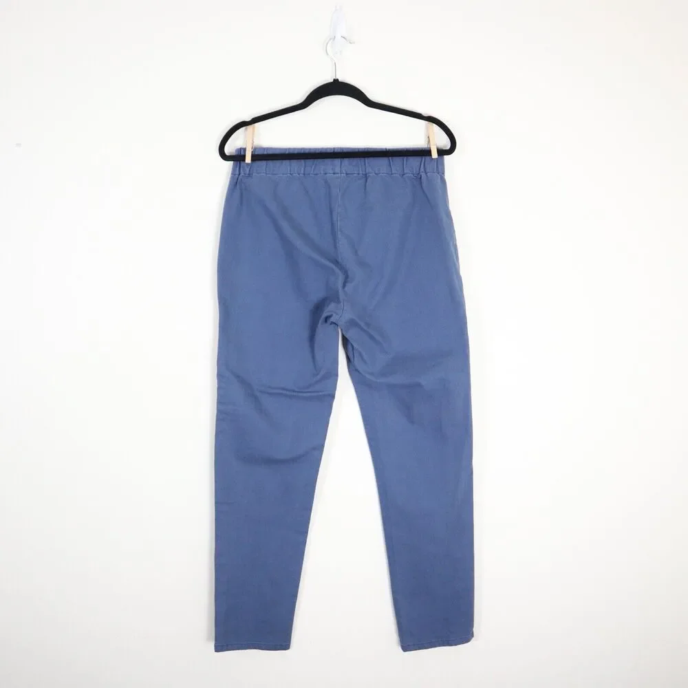 Soft Surroundings Size M Metro Leggings Jeans Skinny Button Light Blue - Picture 8 of 10